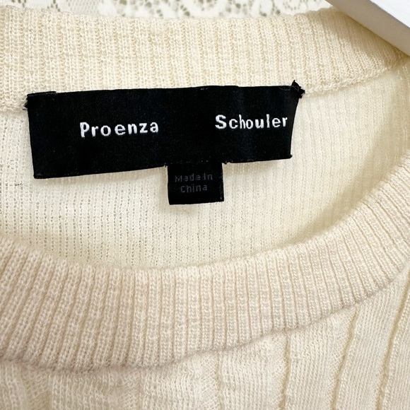 Proenza Schouler Ribbed Wool Crop Top - Picture 5 of 10